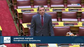 Παρέμβαση του Δημήτρη Καιρίδη στην Ολομέλεια της Βουλής | 21.07.2026