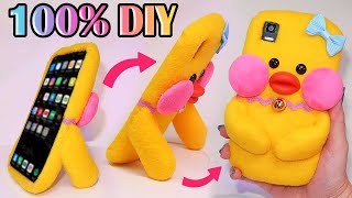 DIY: Haz tu propia Funda de Móvil de Peluche del PATITO LALAFANFAN Viral DE TIKTOK (Paper Duck)