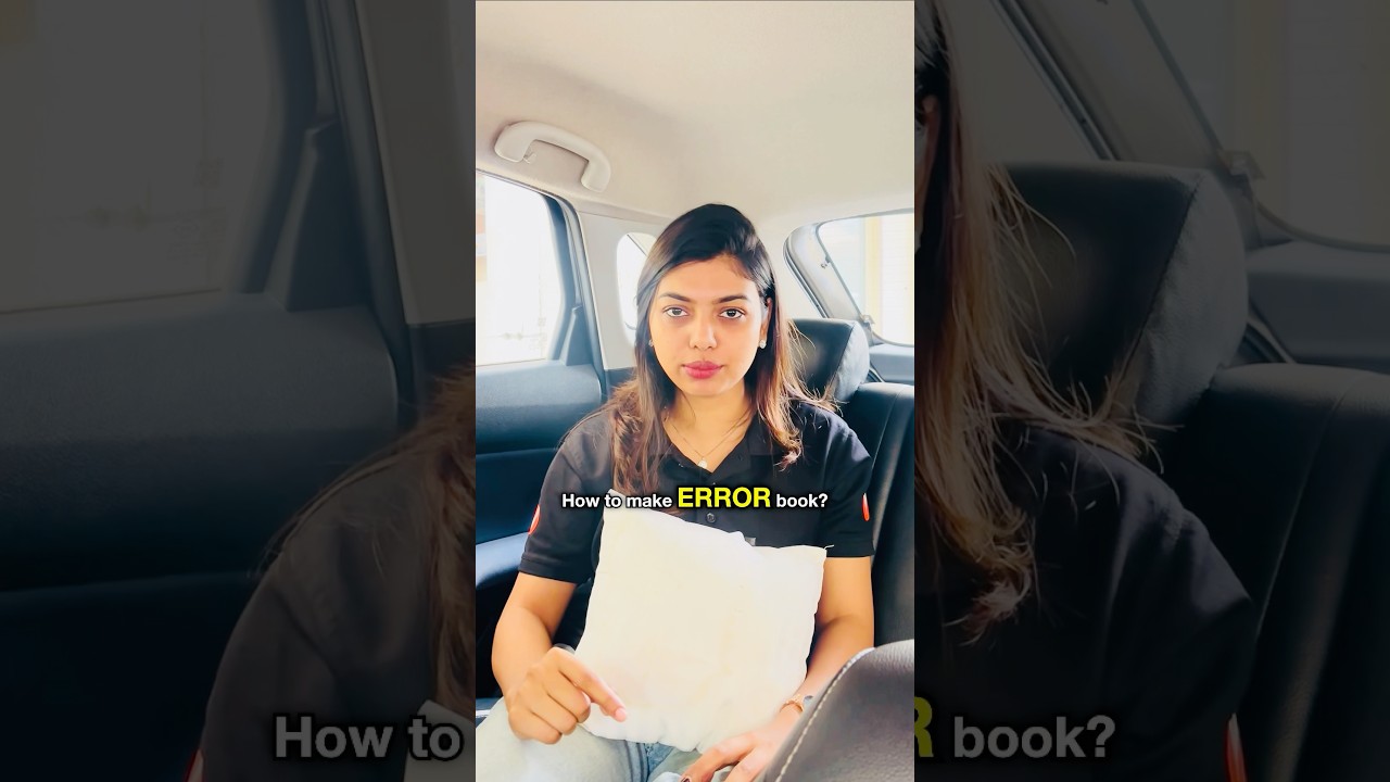 How to make error book?