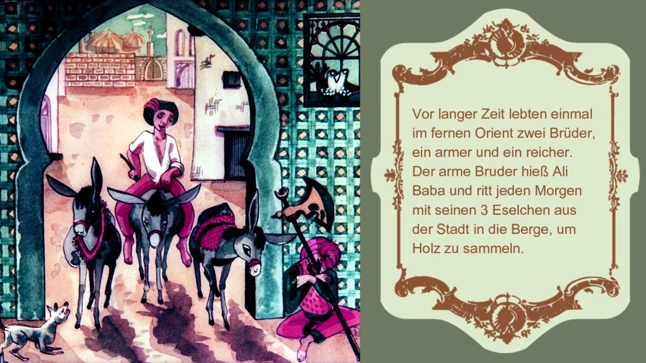 Ali Baba und die 40 Räuber Märchen für Kinder zum Mitlesen YouTube Ali Baba und die 40 Räuber Märchen für Kinder zum Mitlesen YouTube