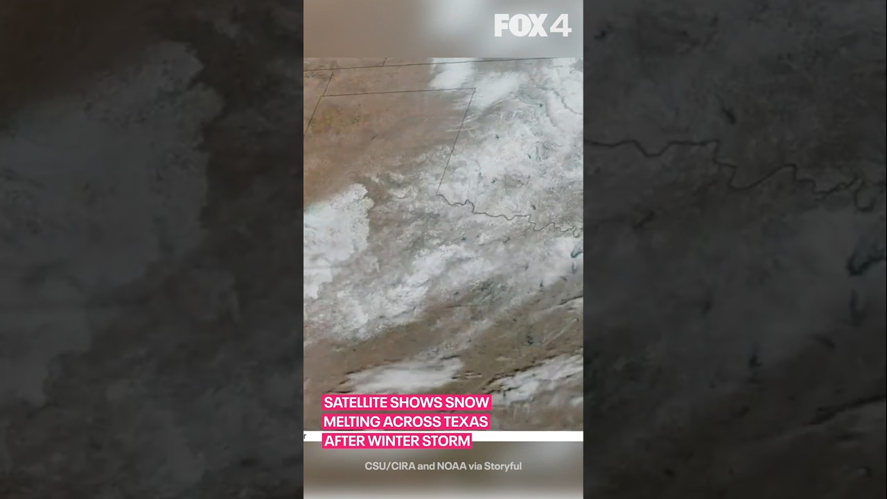 Snow melts across Texas after winter storm