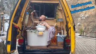 First Campervan with Bathtub and Toilet  LOVE that TUB