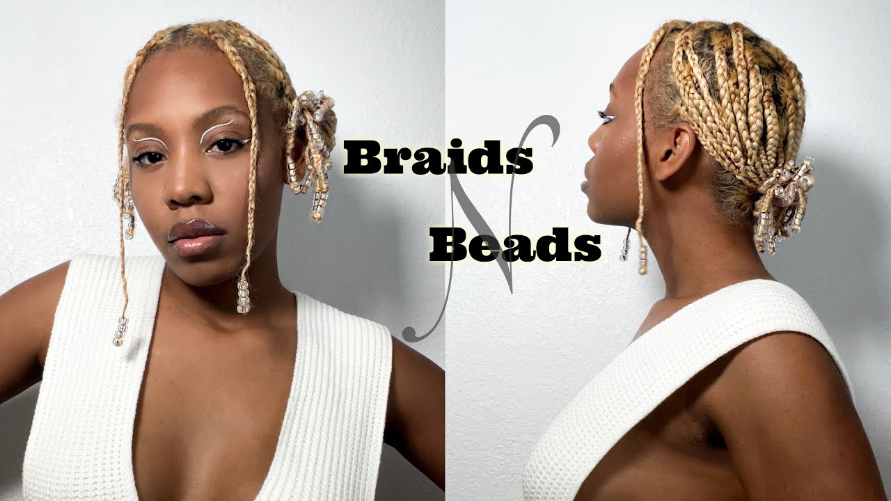 Outer banks beaded braid hair tutorial #fyp #outterbanks #foryoupage #