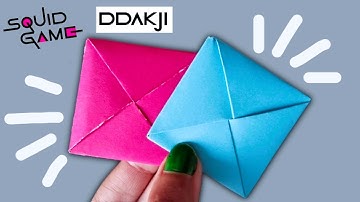 Learn how to make authentic Squid Game Dadakji Paper Game - no scissors required!
