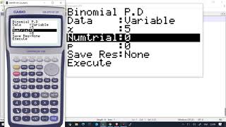 Casio Loi Binomiale Calcul De Pxk