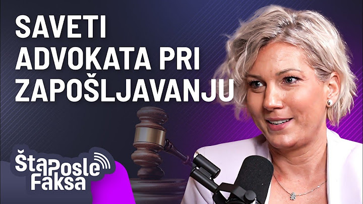 Put Kroz Pravni Fakultet I Advokaturu | Dragana Vidaković | Šta Posle Faksa 10