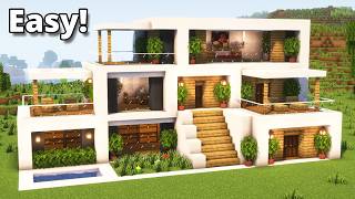 Minecraft: How to Build a Modern House | Tutorial🏠