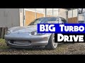Huge turbo Miata final Test drive at low boost | Rowdy mountain drive  at only 7 PSI