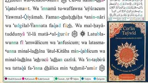 ختمة من مصحف التجويد باللغة الإسبانية الصفحة رقم 74