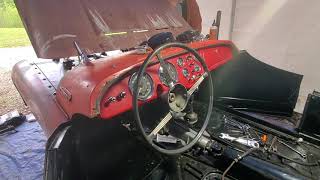 1954 Triumph TR2 - First startup with Rebuilt Carbs