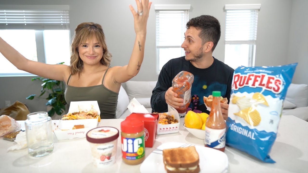 Eating My Pregnancy Cravings Mukbang! ft David Alvareeezy