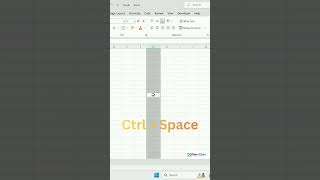 Shortcut Keys to Select Column & Row in Excel