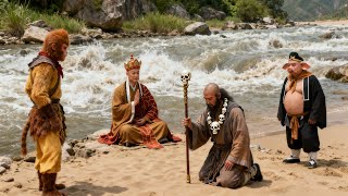 Tang Sanzang took Sha Wujing as his disciple at the Flowing Sand River.