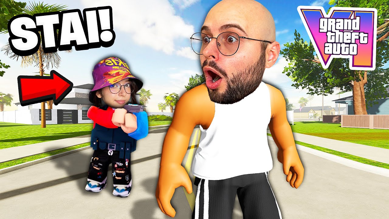 Eu si Karina incercam GTA VI pe Roblox!