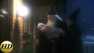 Дамблдор подкидывает Гарри под дверь. Гарри Поттер и философский камень.