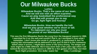 Our Milwaukee Bucks - 1968 Fan Song - Recreated by Eddy J Lemberger