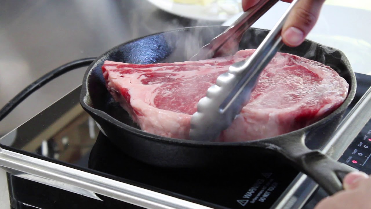 Easy and Amazing Cast Iron Bonein Ribeye EDGE TO EDGE YouTube