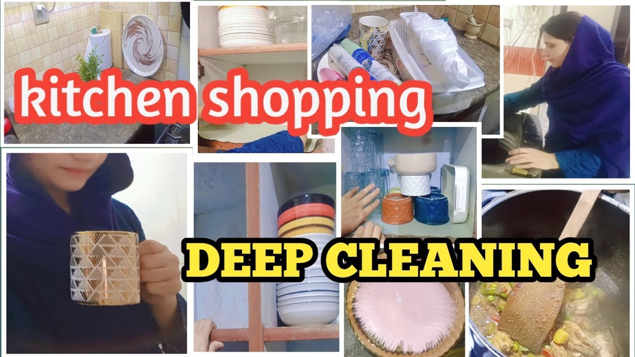 Small Kitchen clean and organization🍃 kitchen shopping🛍️chicken veg biryani 🍲
