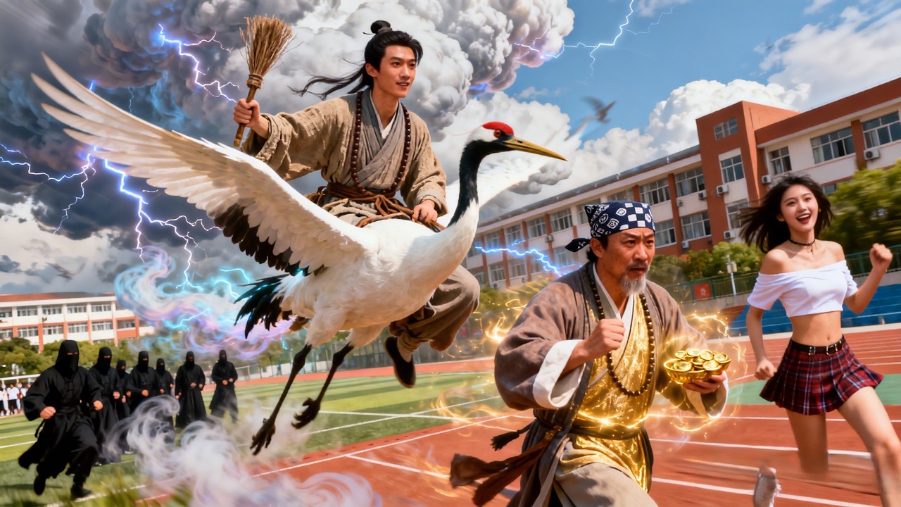 穷道士逆袭！仙鹤开学引轰动