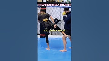 World Champ Teaches Leg Kick Basics | #tutorial #mma #muaythai
