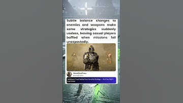 subtle balance changes to enemies and weapons makes some strategies useless