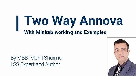 How to easily learn Two way ANOVA with Minitab working and examples