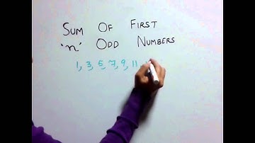 Trick 35 Sum of First n Odd Numbers