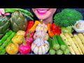 ASMR ROASTED VEGGIE PLATTER *MAKAN SAYURAN PANGGANG भुनी हुए सब्जियां MUKBANG MASSIVE Eating Sounds