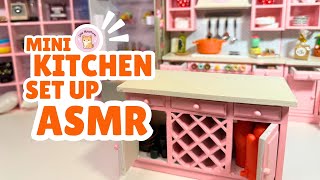 Mini pink kitchen set installation ❤