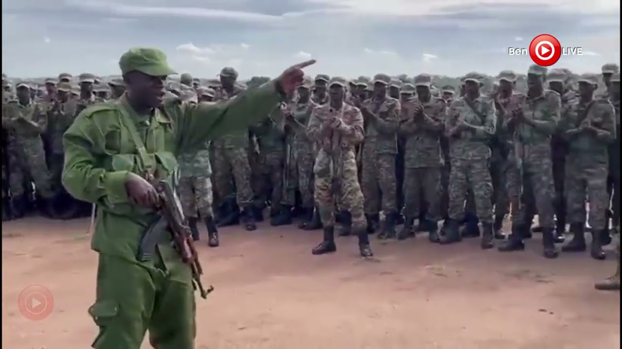 UPDF soldiers chant Yoweri song to boost their morale