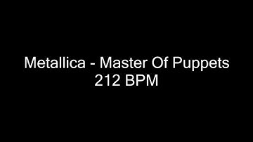 Metronome Beat Checker : Master Of Puppets - Metallica