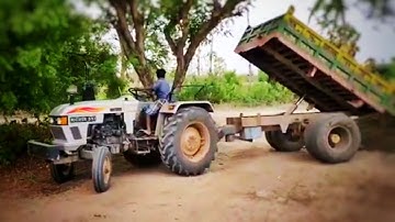 Eicher 551 Tractor Fully Loaded by JCB 3DX Machine | JCP Video | Kumaran tractors