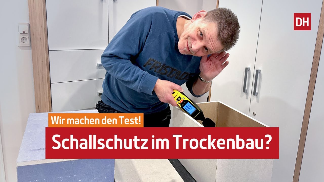 Schalldämmung für Wand und Decke im Trockenbau