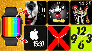 W26 Plus Smart Watch Face Change