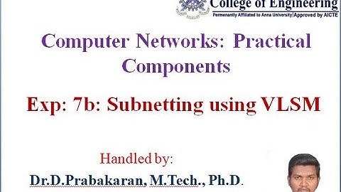 #6 - Subnetting using VLSM- Cisco Packet Tracer- Computer Networks- Practical Component