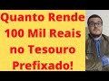 Quanto Rende 100 Mil Reais no Tesouro Prefixado