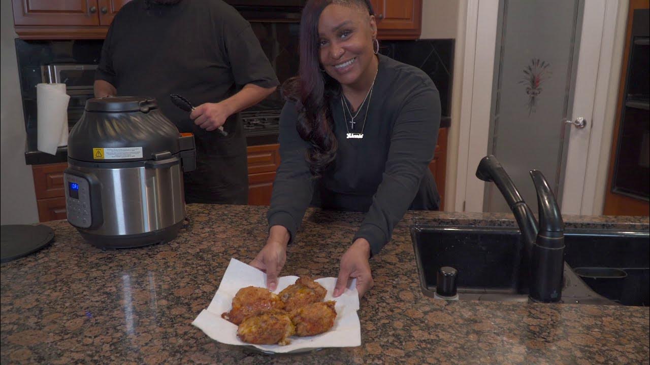 Instant Pot Duo Crisp + Air fryer Fried Chicken thighs! PacoBelly916