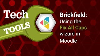 Brickfield: Using the Fix All Caps wizard in Moodle by DELTA LearnTech 100 views 1 year ago 2 minutes, 54 seconds