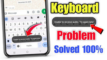 Unable to receive audio. try again later problem solve | Unable to receive audio. try again later