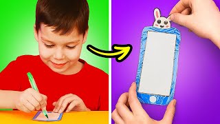 📱 Yay! 😄 Mommy Made Me A Colorful Paper Phone To Play With! 🎨