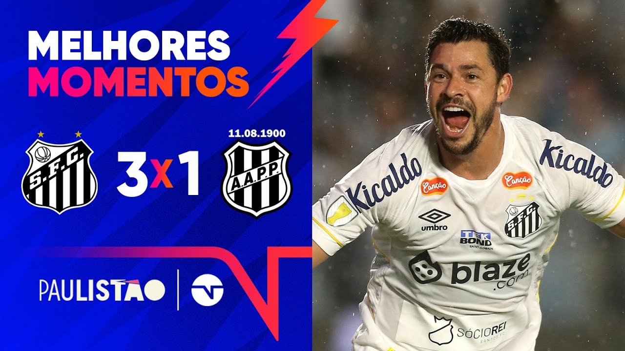 GIULIANO MARCA DUAS VEZES, PEIXE BATE A PONTE E SEGUE 100%! | SANTOS 3 X 1 PONTE PRETA