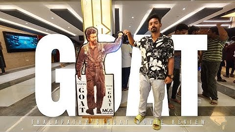 Just watched Thalapathy's latest GOAT movie in the theater – an epic experience!
