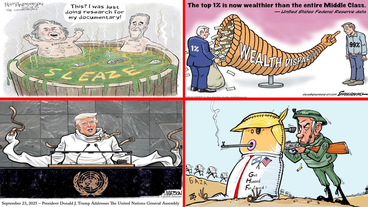 Today’s Funniest American Political Cartoons | Trump Satire, Viral Humor & Bold Caricatures