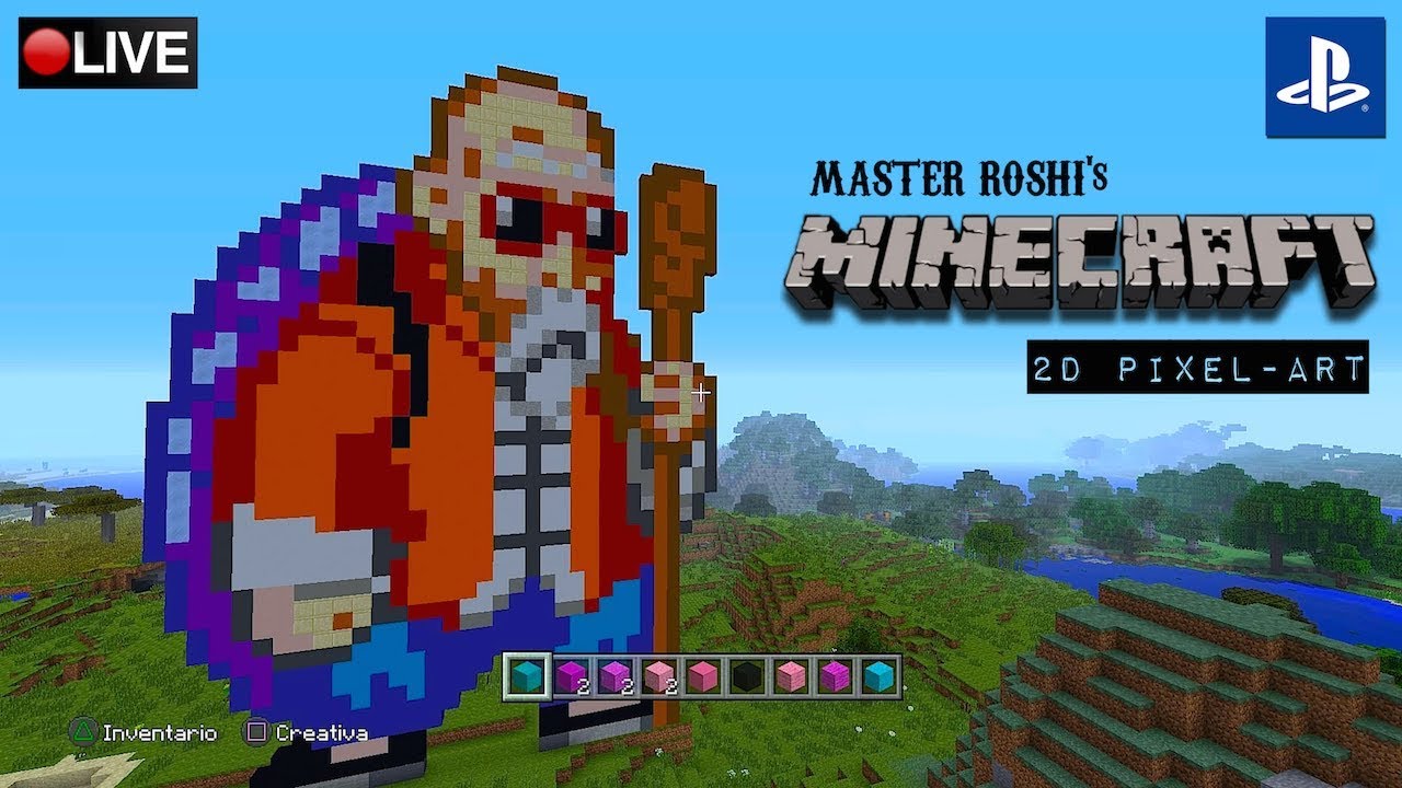 MASTER ROSHI's [MINECRAFT] [2D Pixel-Art] ★ [PS4] ★ [KDJ] ★ - YouTube
