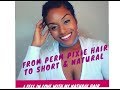 FROM A PERM PIXIE HAIRCUT TO SHORT AND NATURAL CURLS/ TRANSITION FROM PERM TO NATURAL