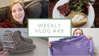 New Slippers, Cutting Back on Caffeine, + Etsy Launch Day | Weekly Vlog #49 | October 14 -21, 2018