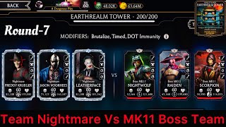 Earthrealm Non Fatal Tower Bosses Battle 170,190 & 200 Fight + Reward | MK Mobile