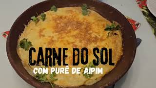 Escondidinho com carne do sol com purê de aipim (e cerveja)