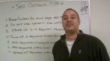 SEO Content Writing Tips