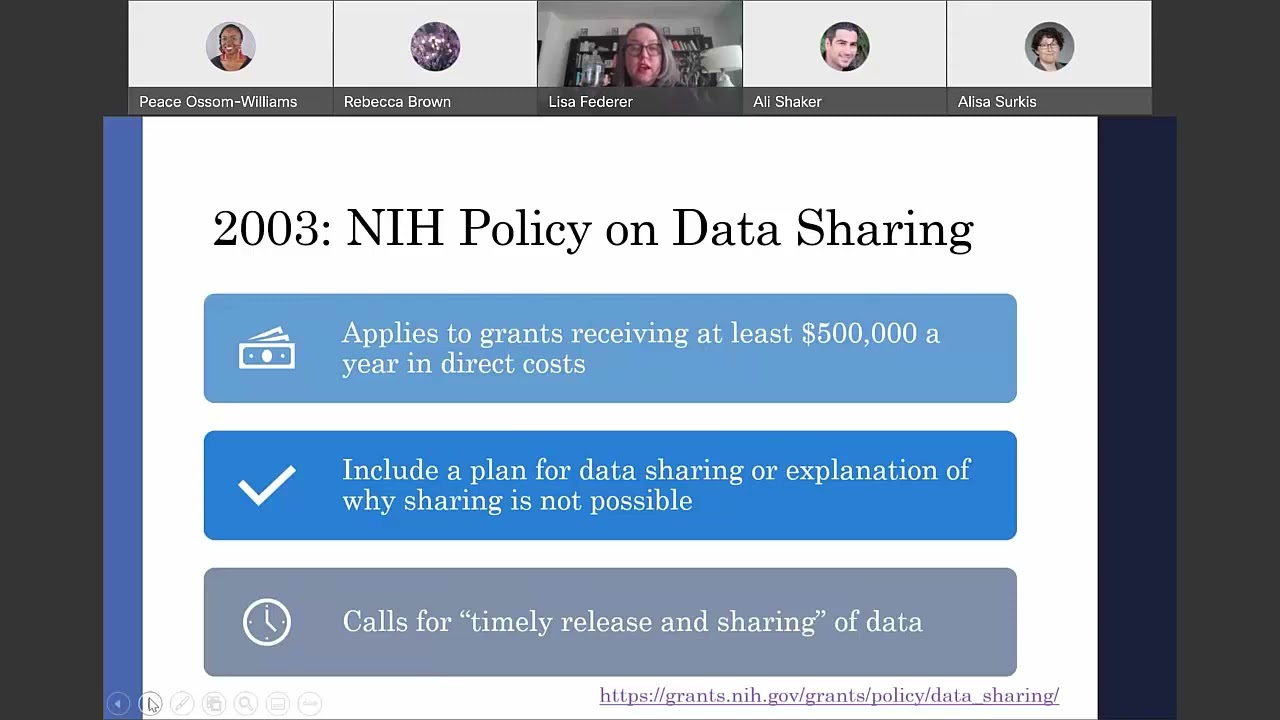 nih research sharing plan